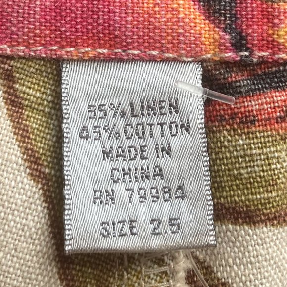 Chico's Linen-Blend Floral Skirt - Picture 4 of 10